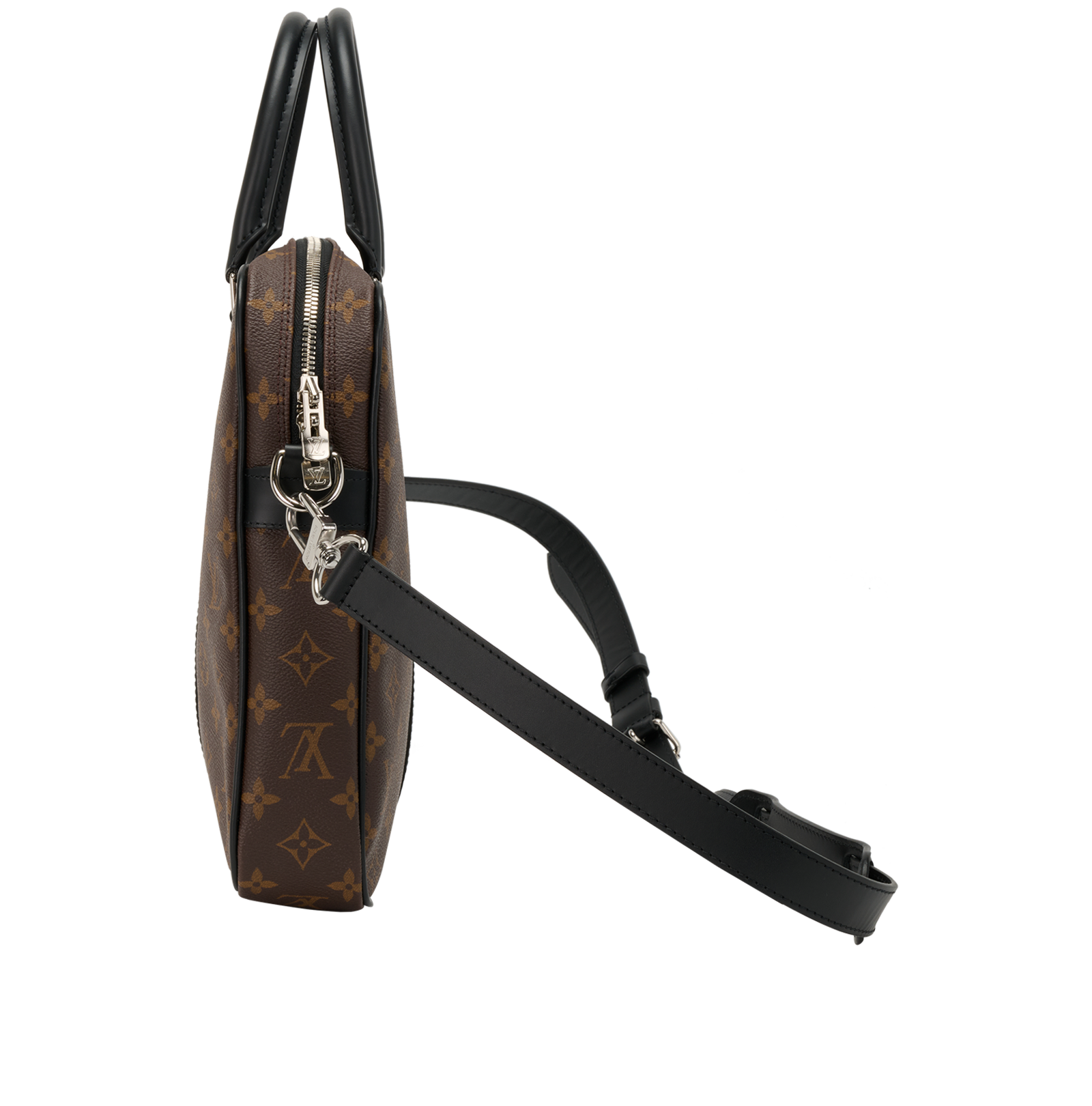 Porte Documents Voyage PM Briefcase, &pound;1,200, Handbags, Brown, Canvas, Bottom view